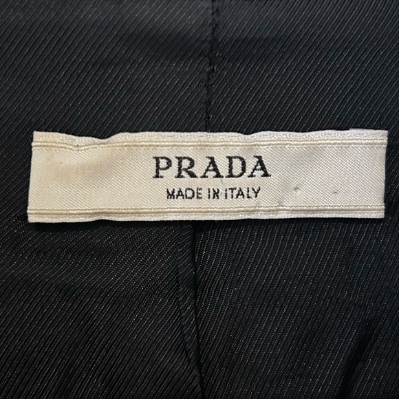 PRADA Black Vintage Y2K Blazer Made in Italy | Size 42 | fits XS - Picture 3 of 10